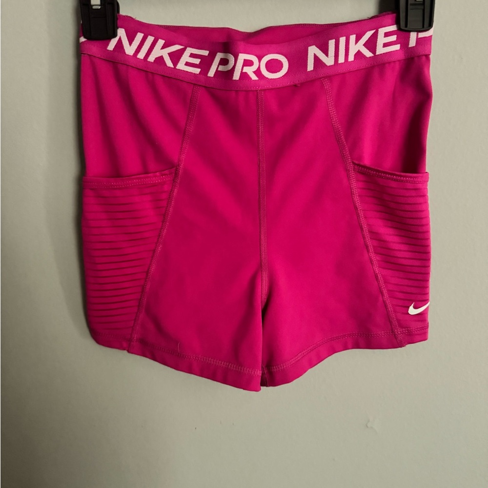 Nike Women's Pink Pro Shorts size S